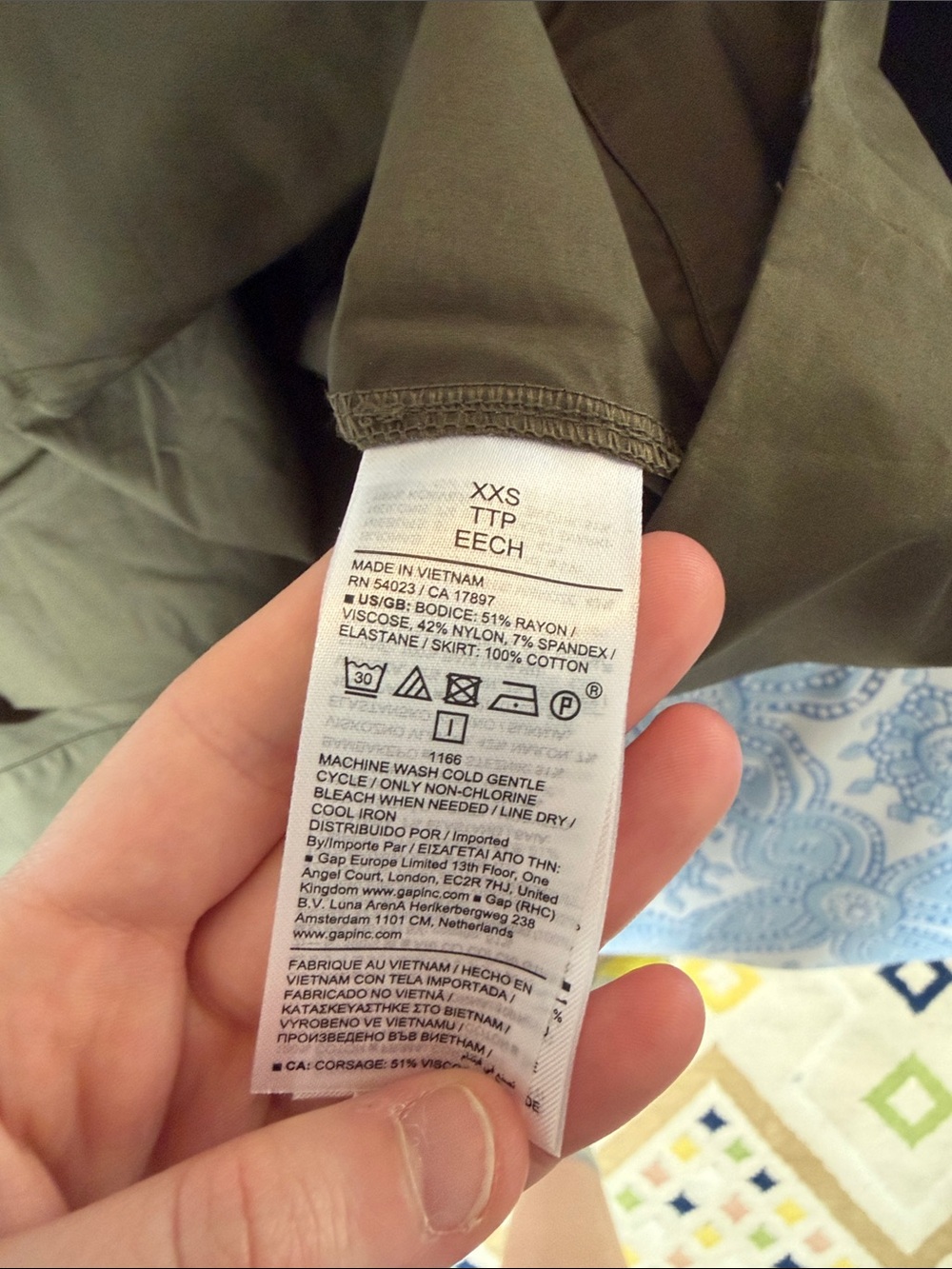 Banana Republic Olive Green Midi Dress - Picture 4 of 4